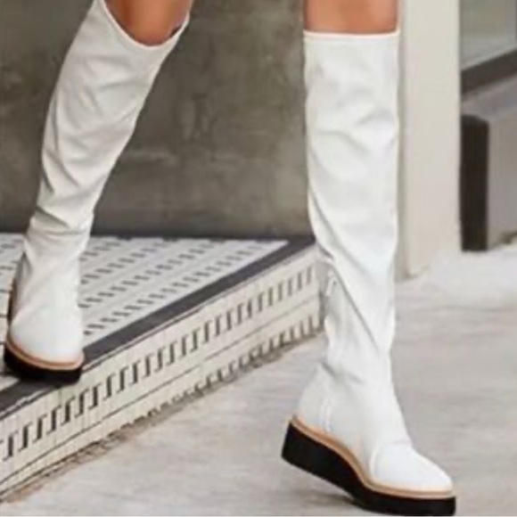 Gianni Bini Shoes - NEW Gianni Bini Over the knee platform boots. White. Size 7